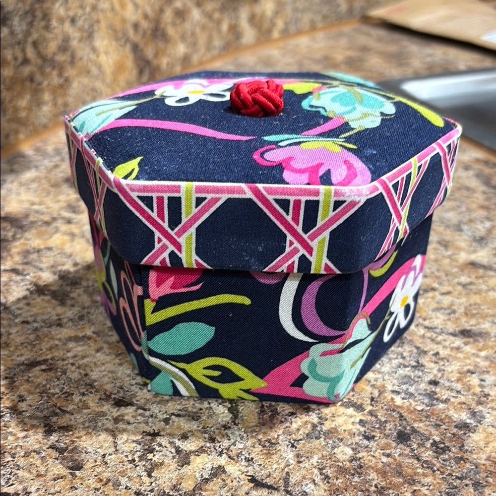 Vera Bradley Ribbons Hexagonal Jewelry Box